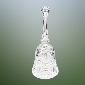 Bleikristall Lead Crystal Etched Bell Hand Cut Glass NWOT